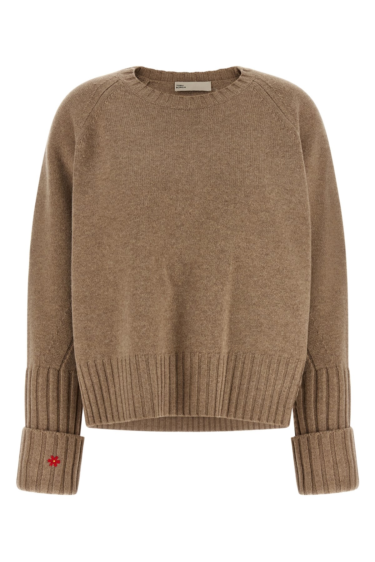 Tory Burch Wool Sweater In Beige