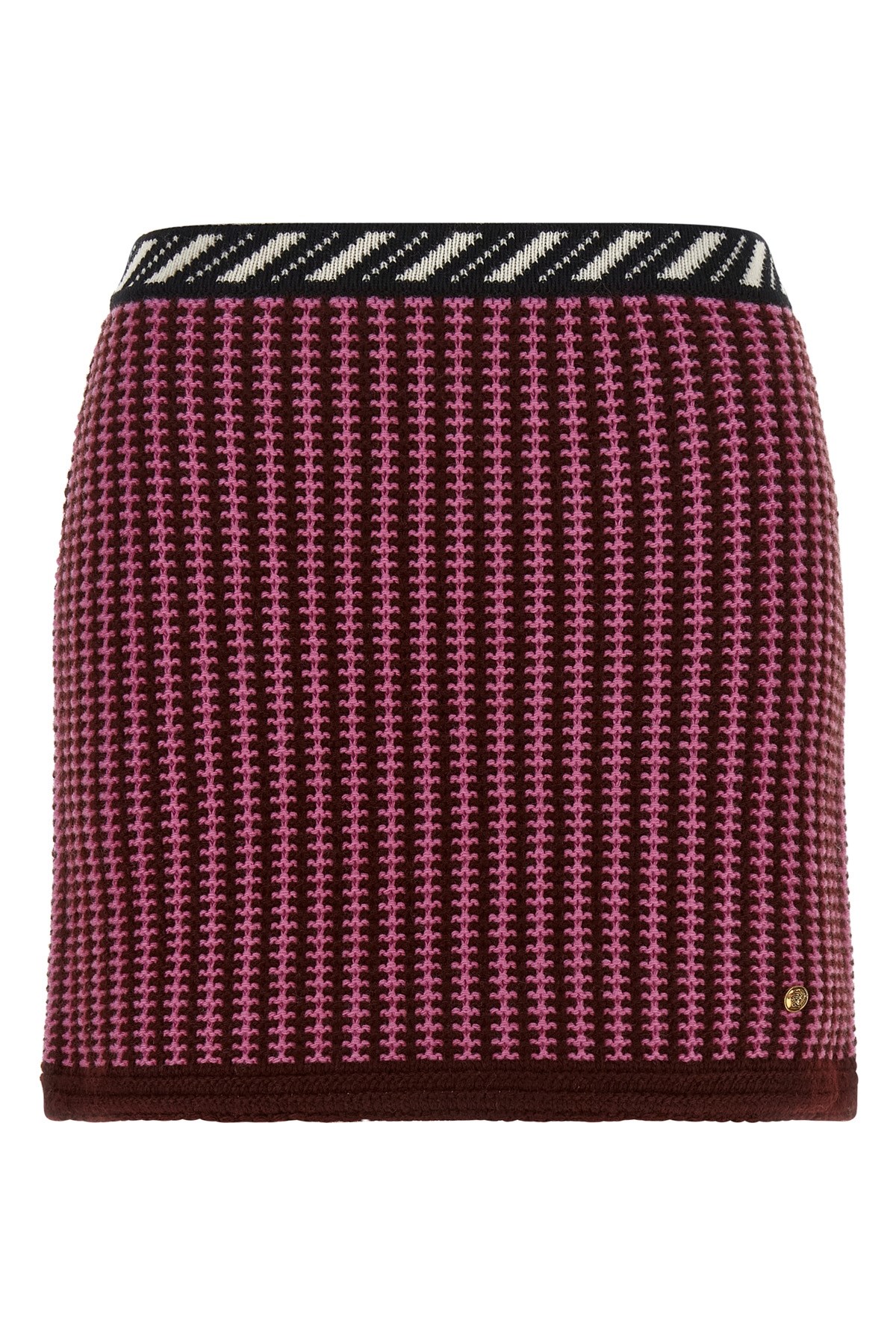 VERSACE Crochet Knit Skirt