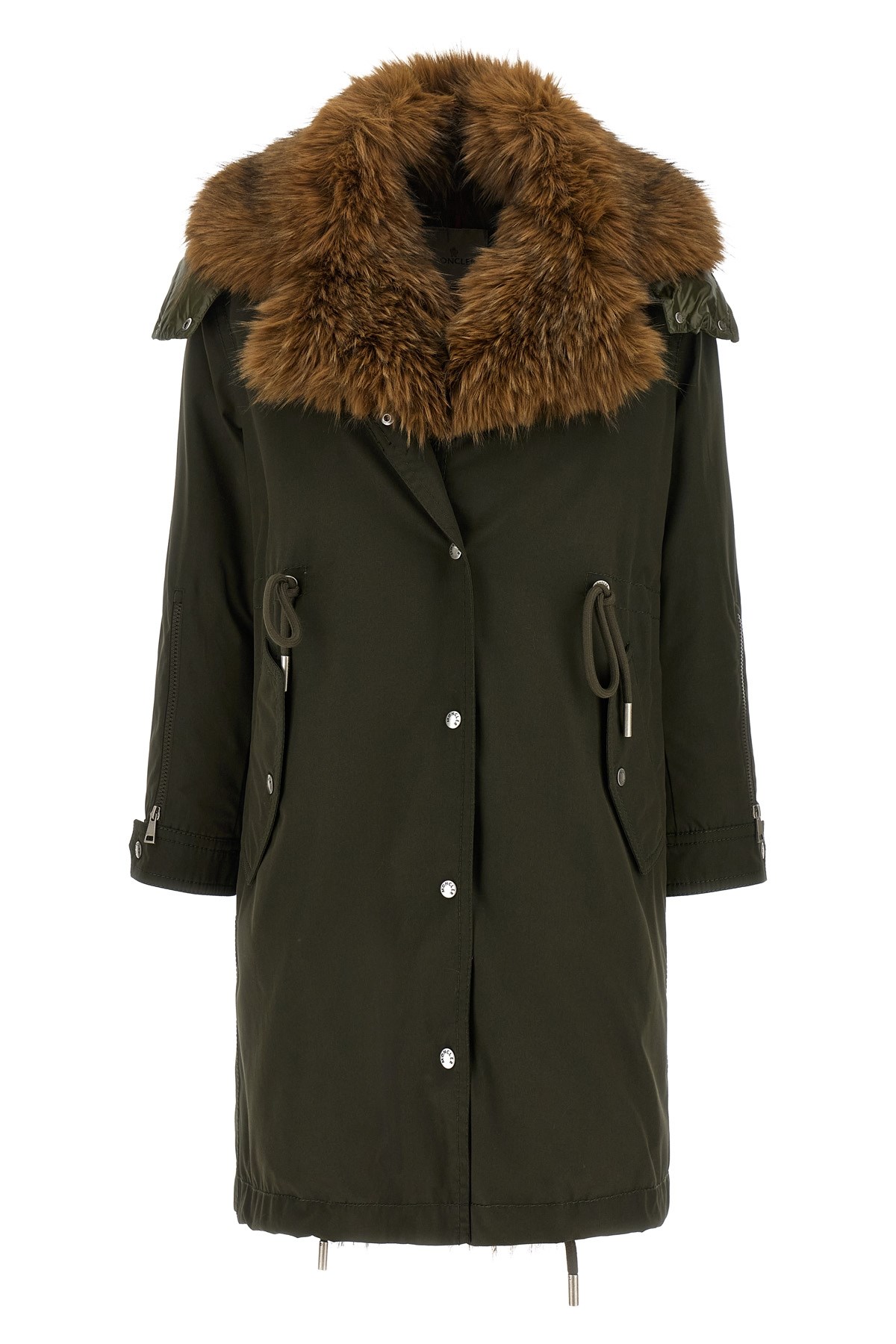 Moncler 'halicte' Parka In Green