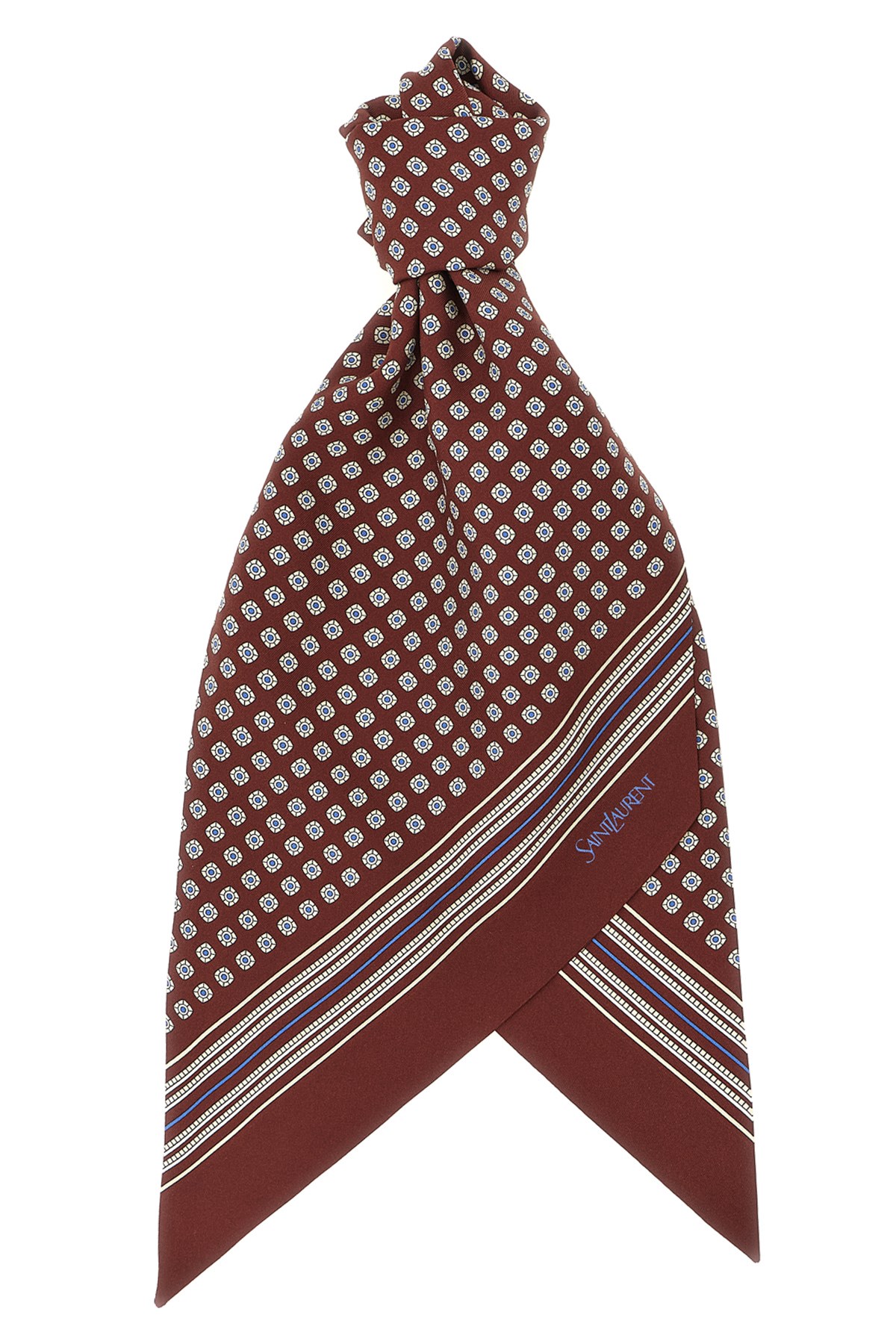 Saint Laurent Silk Twill Lavallière Scarf