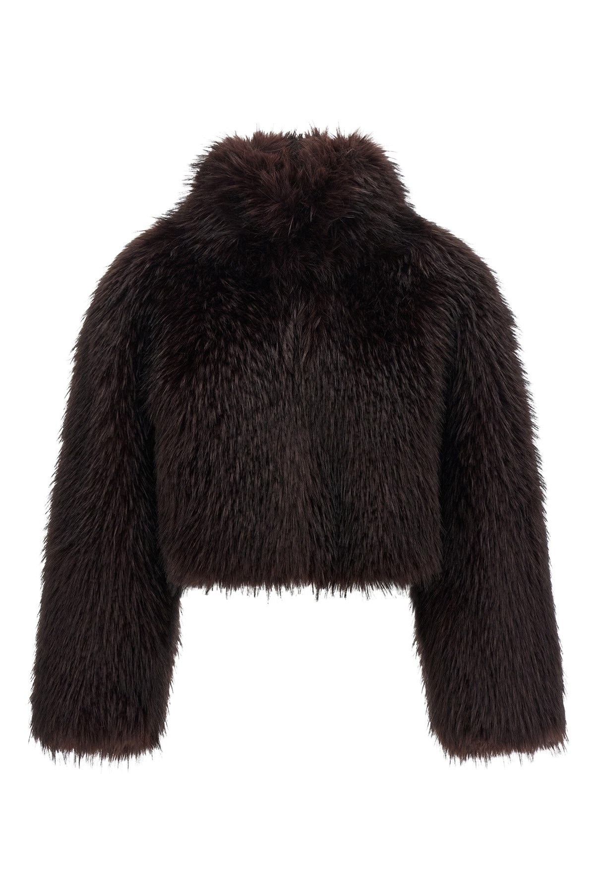 Pinko 'gravina' Eco-fur Coat In Purple