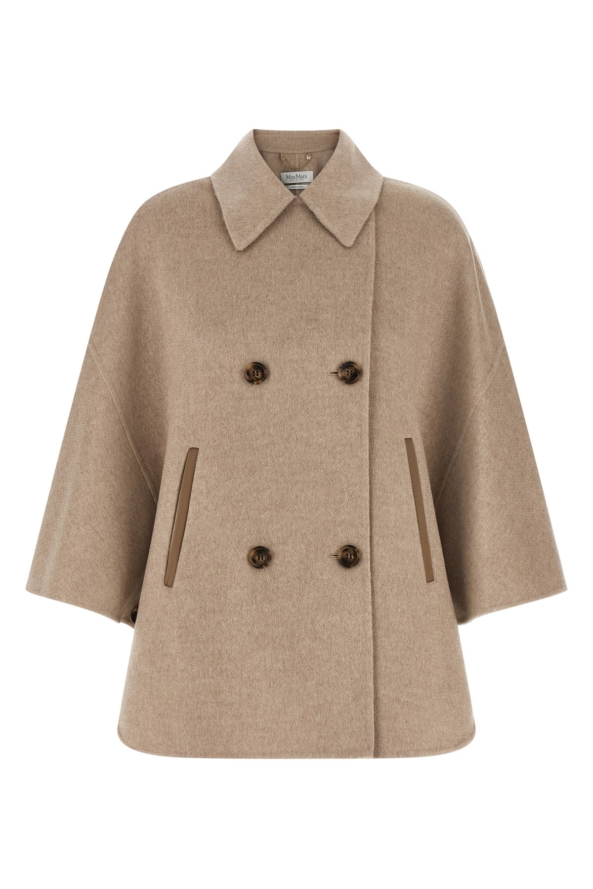 Max Mara 'ospite' Cape In Beige