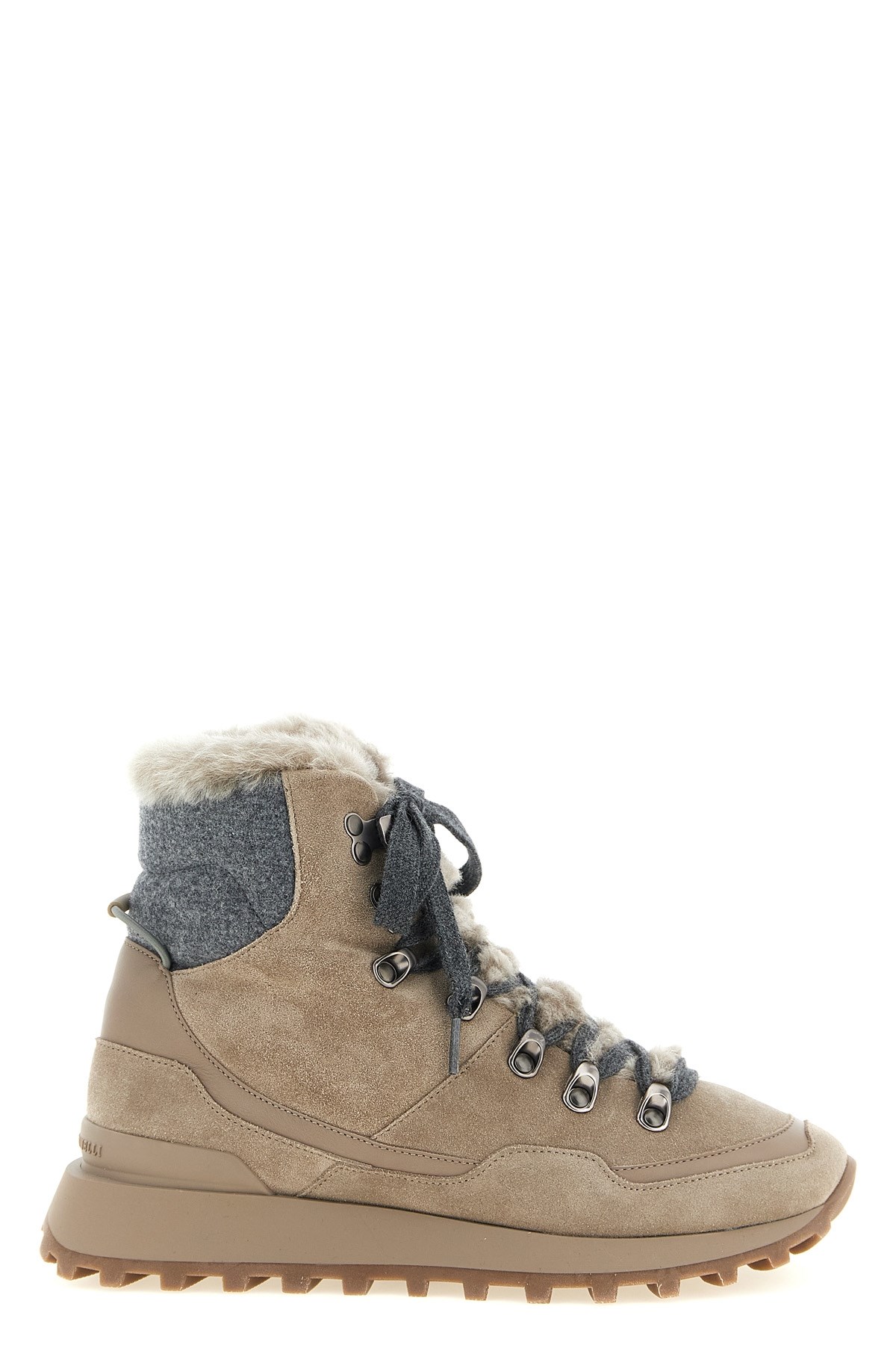 BRUNELLO CUCINELLI Lace-Up Ankle Boots With Hooks