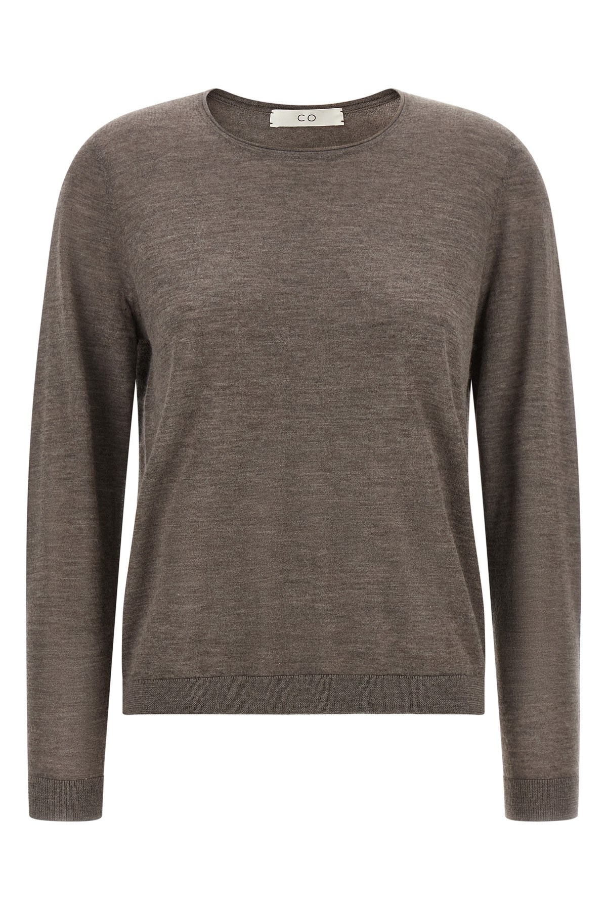 Co Sweater With Rolled Neckline In Brown