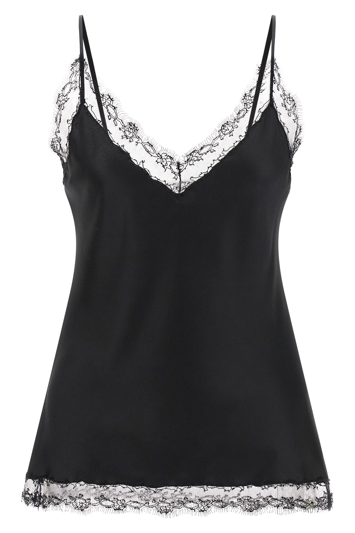 ERMANNO SCERVINO Silk Lingerie Top With Lace
