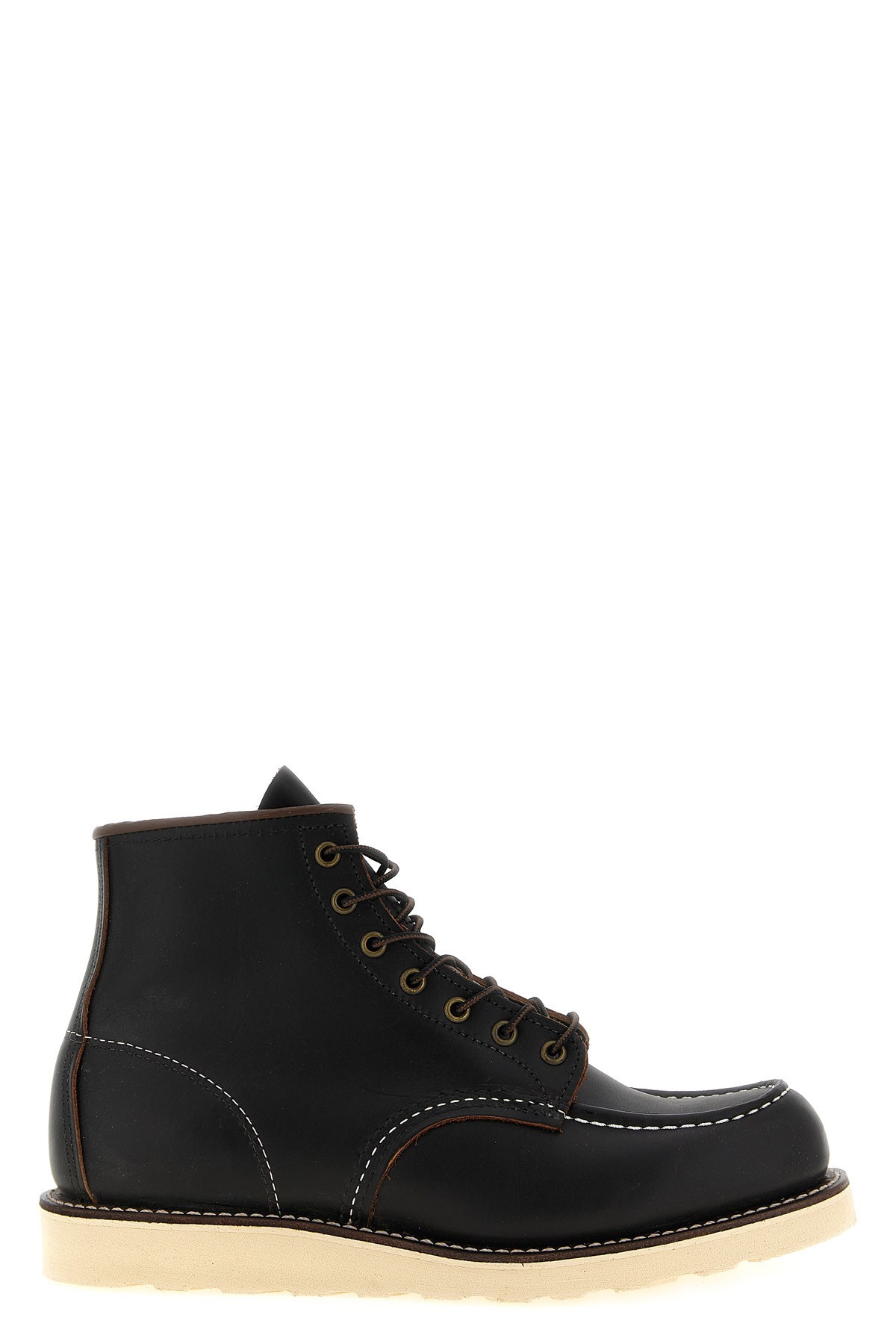Red Wing Shoes 'classic Moc Toe' Lace-up Ankle Boots In Black