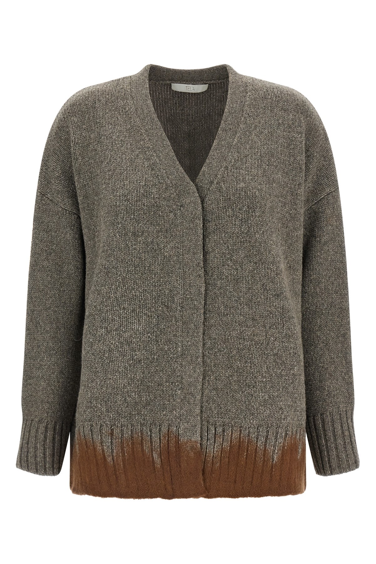 Tela 'tawan' Cardigan In Gray