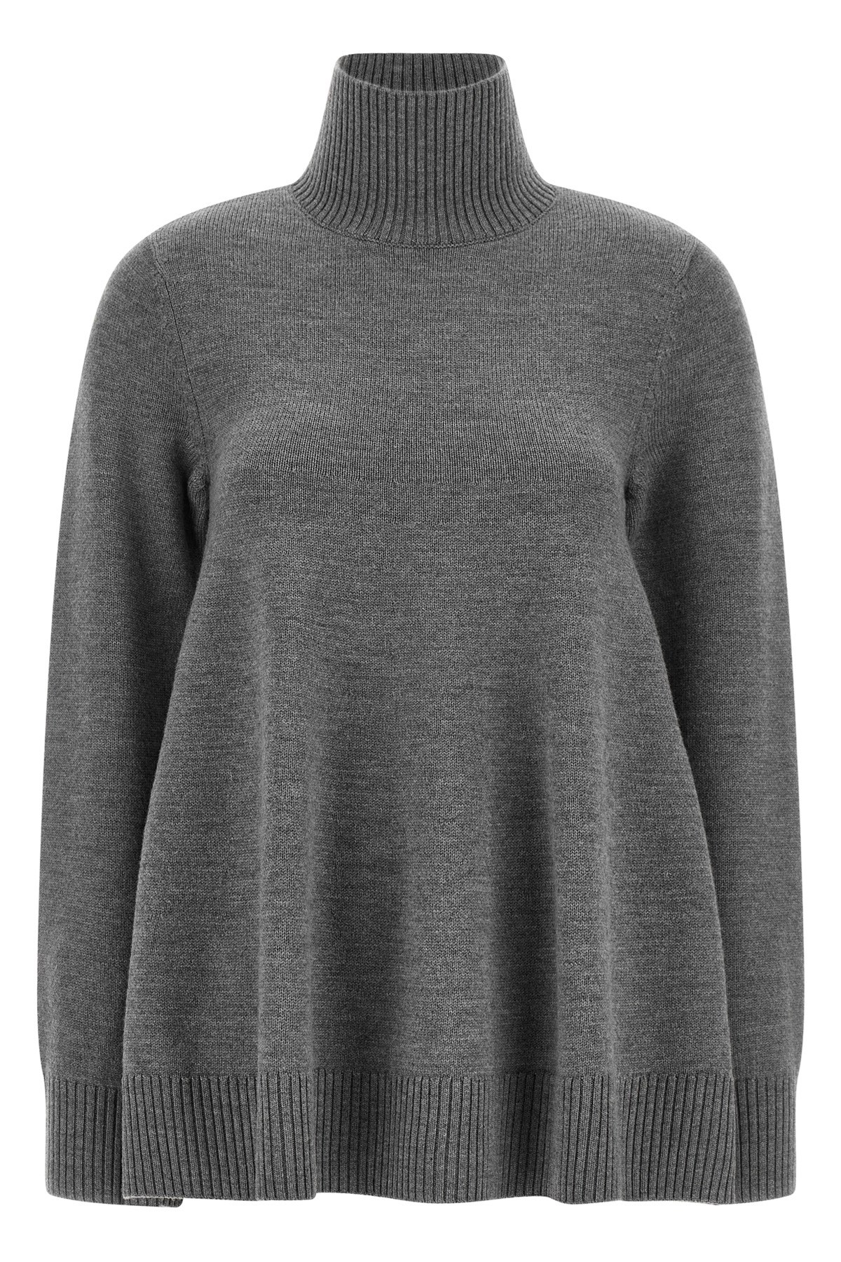 Totême Flared Turtleneck Sweater In Gray