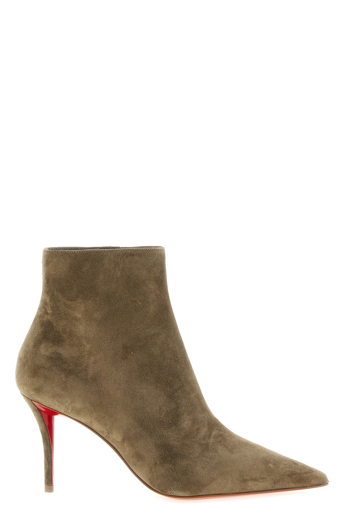 Christian Louboutin 'miss Z Booty' Ankle Boots In Beige