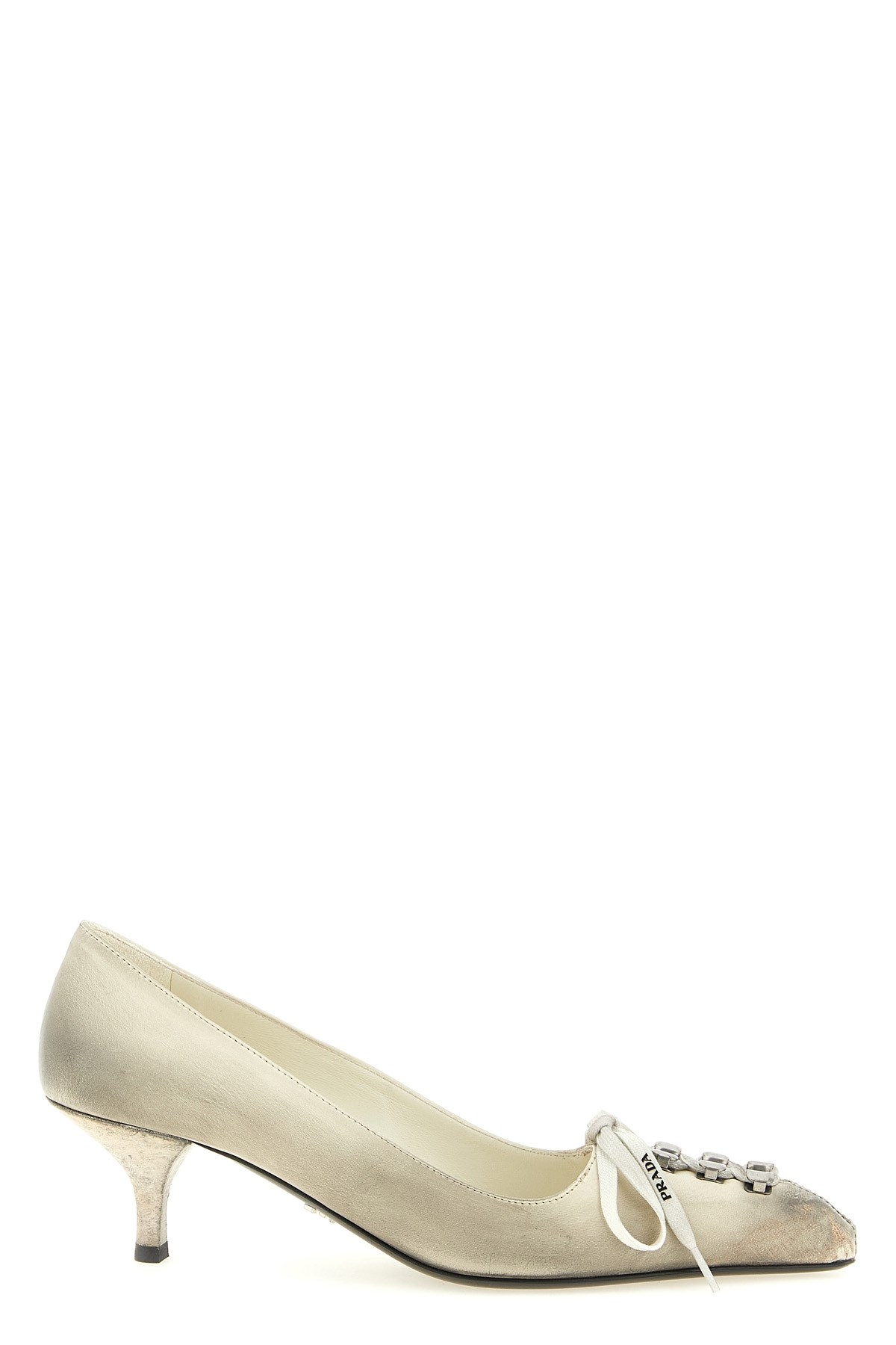 PRADA Leather Pumps With Laces