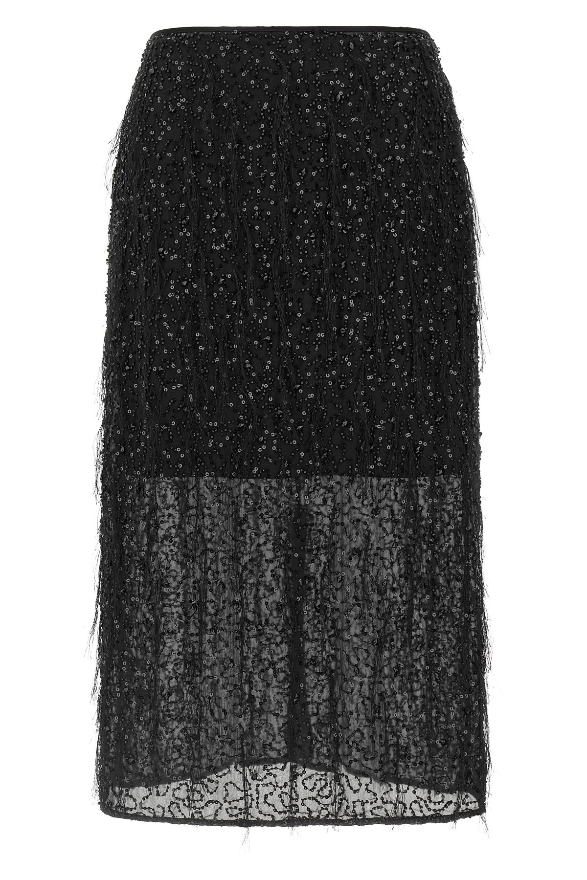 TWIN SET Sequin Embroidery Skirt