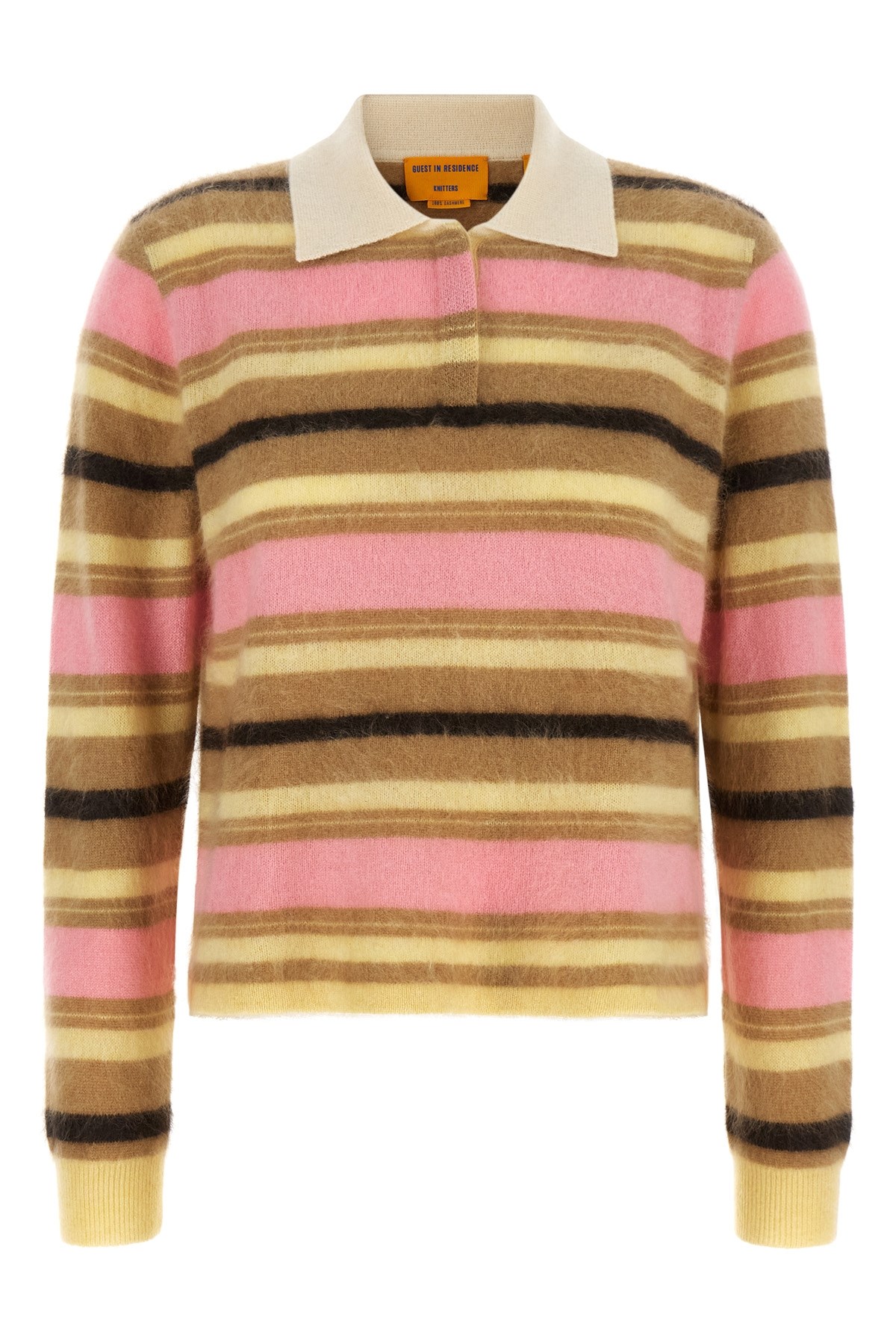 GUEST IN RESIDENCE 'Grizzly Cropped Rugby' Polo Shirt
