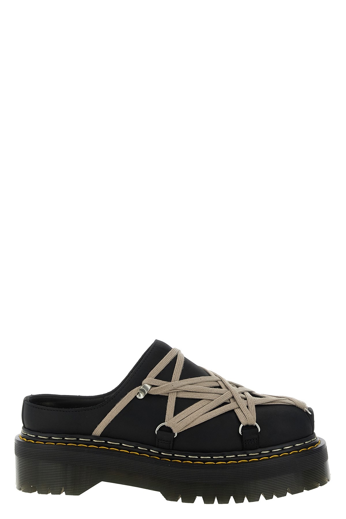RICK OWENS 'Quadsolemegalace®' Mules Dr.Martens X Rickowens