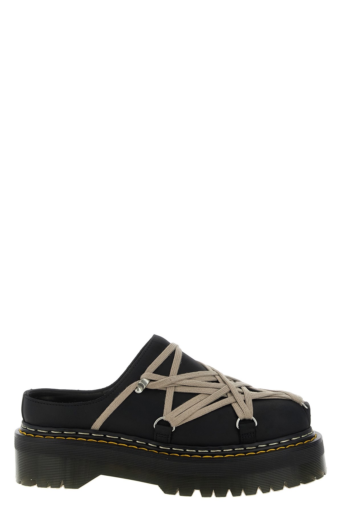 RICK OWENS 'Quadsolemegalace®' Mules Dr.Martens X Rickowens