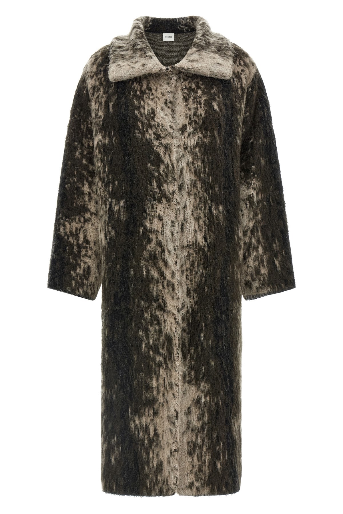 Nude Wool And Alpaca Coat In Brown