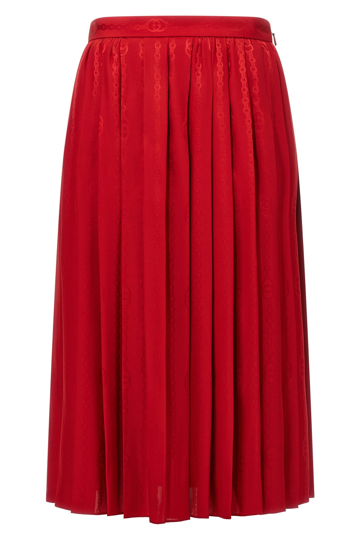 Gucci Midi Skirt In Jacquard Silk