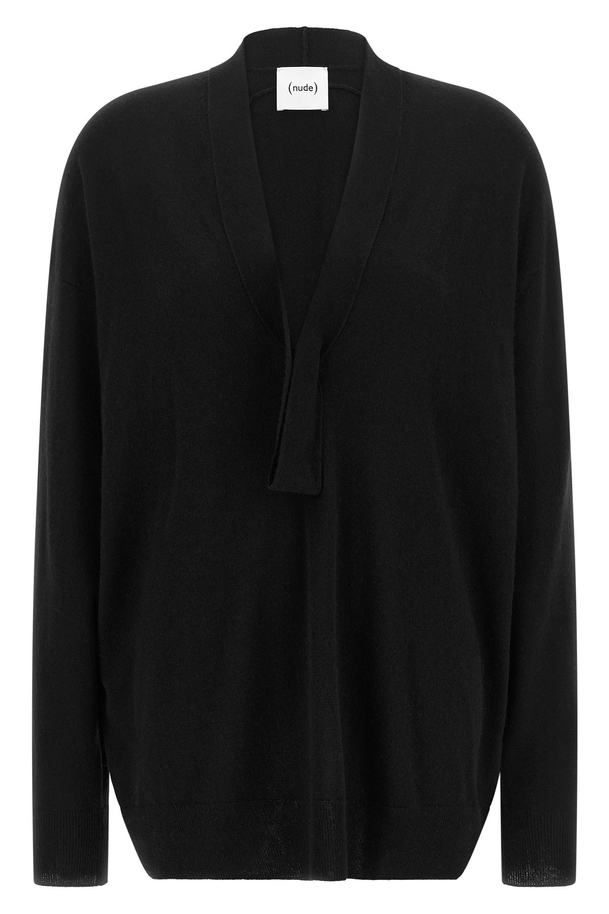 Nude Ring Neck Sweater In Nero