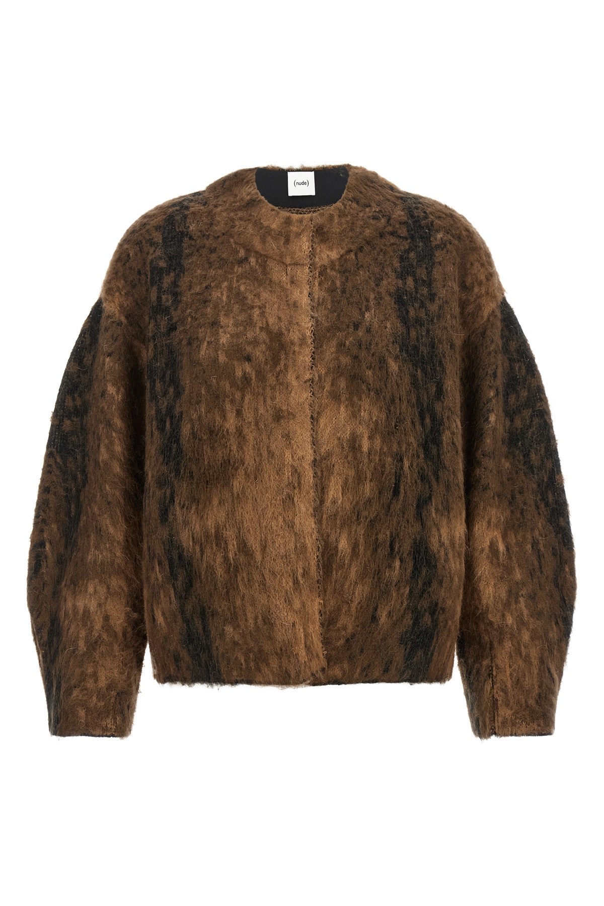 Nude Wool And Mohair Jacket In Marrone