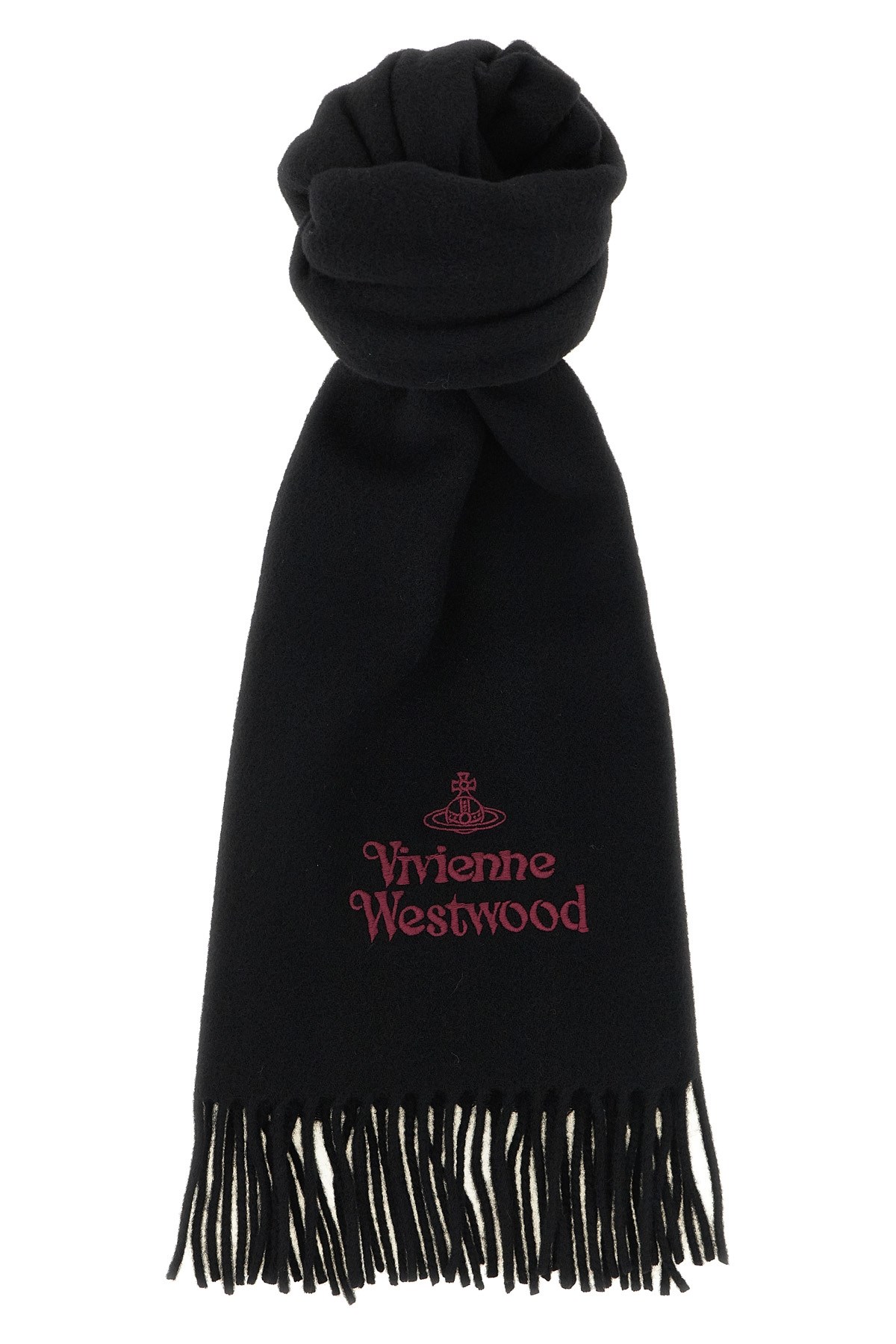 VIVIENNE WESTWOOD Logo Embroidery Scarf