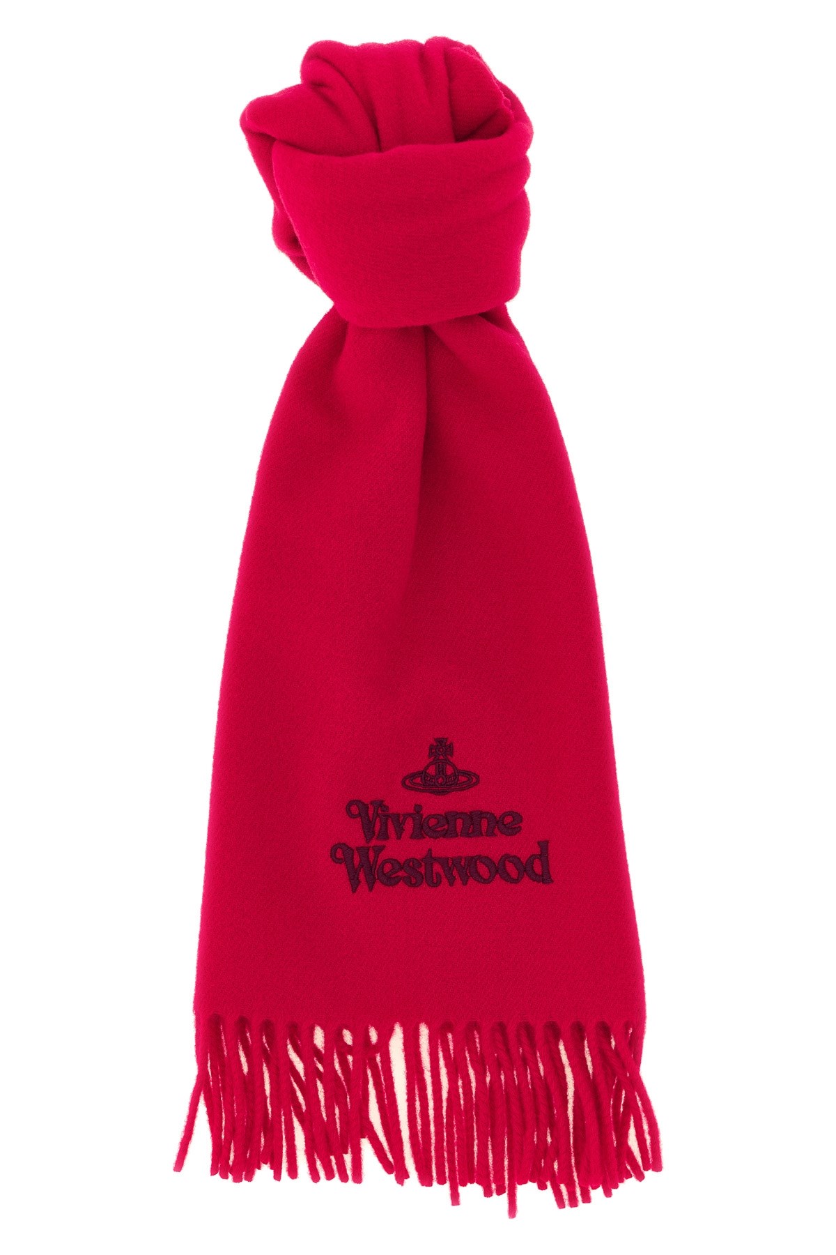 VIVIENNE WESTWOOD Scarf With Embroidered Logo