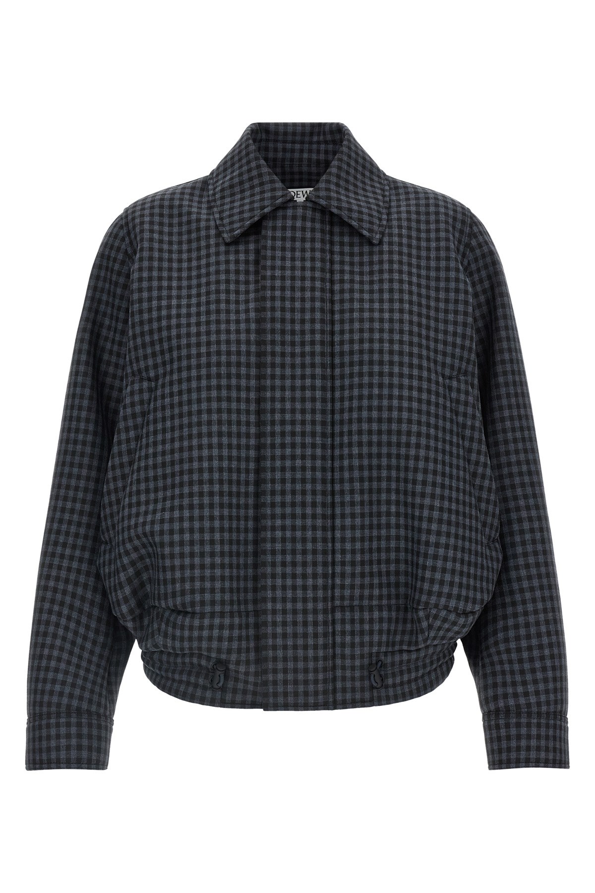 Loewe Check Jacket In Blue