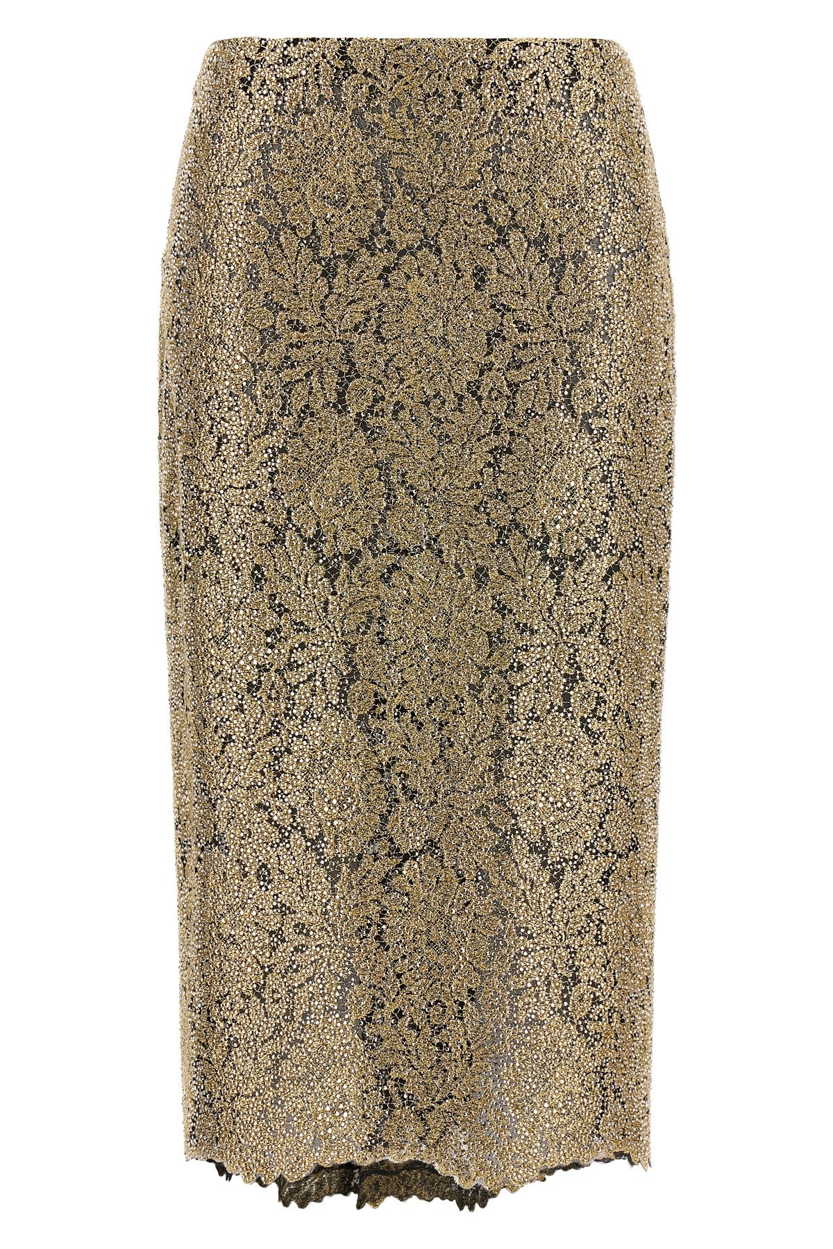 ERMANNO SCERVINO Embroidered Tulle Pencil Skirt