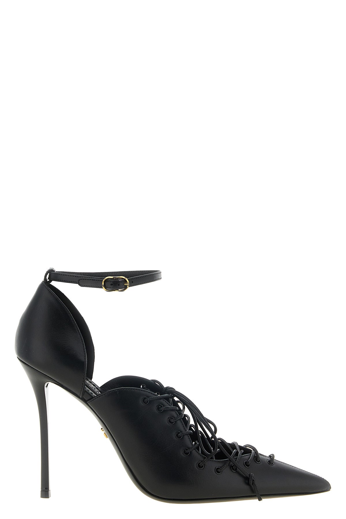 DOLCE & GABBANA Leather Pumps With Lace-Up