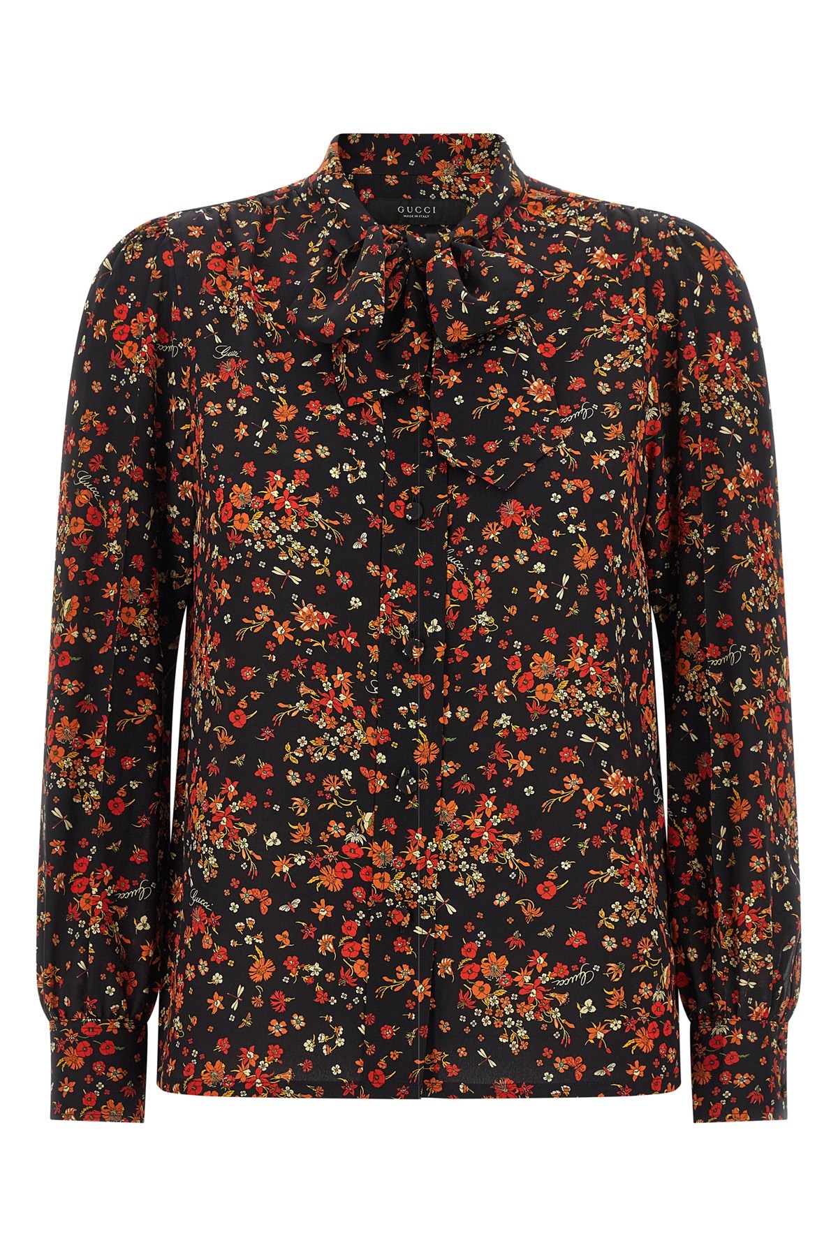 GUCCI Gucci Floral Print Silk Shirt