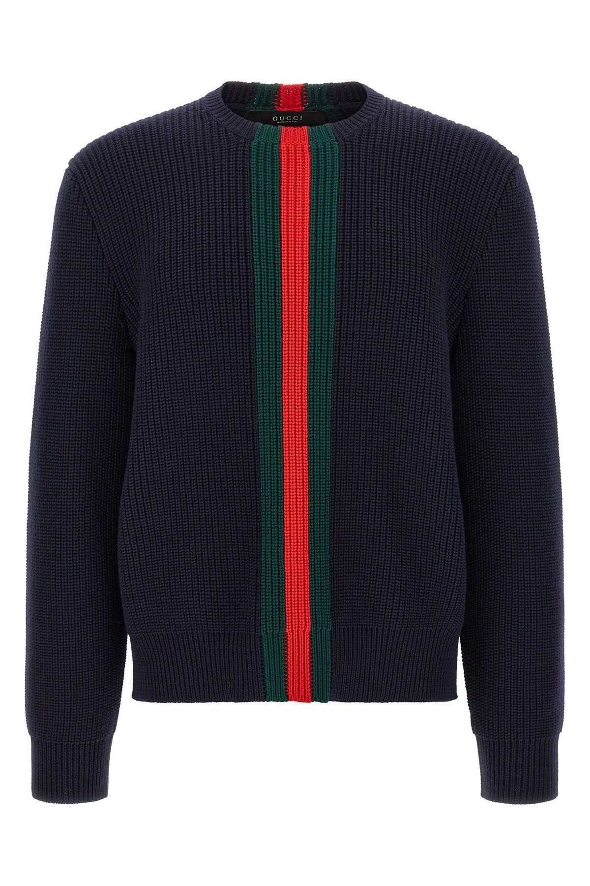 GUCCI Blue 'Web' Sweater