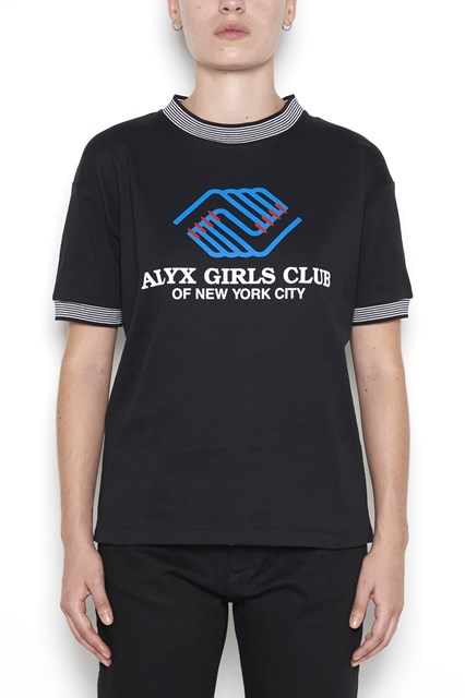 cotton t-shirt with 'alyx girl club' print