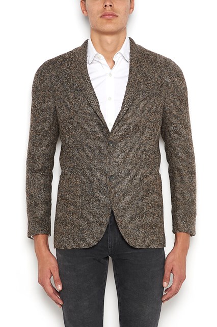 Alpaca Jacket with three Buttons