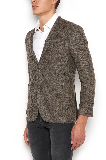 Alpaca Jacket with three Buttons